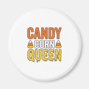 Íman Rainha do Candy Corn Design de Camiseta de Hallowe