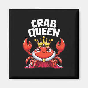 Íman Rainha do Caranguejo Humoroso Frutos do Mar Caça d