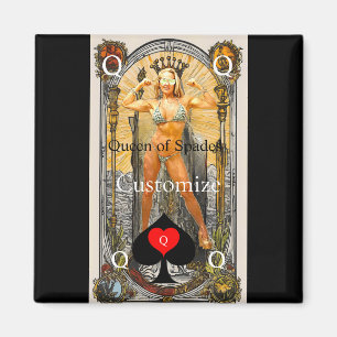 Íman Rainha do Cartão Tarot de Espadas Thunder_Cove