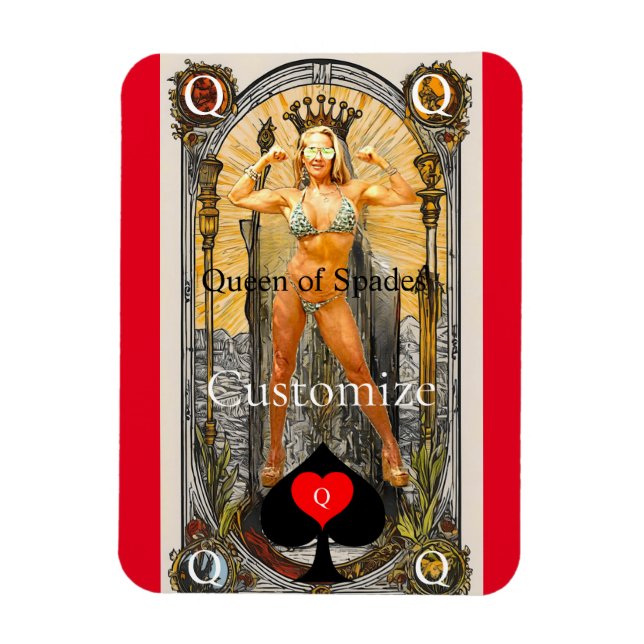 Íman Rainha do Cartão Tarot de Espadas Thunder_Cove (Vertical)