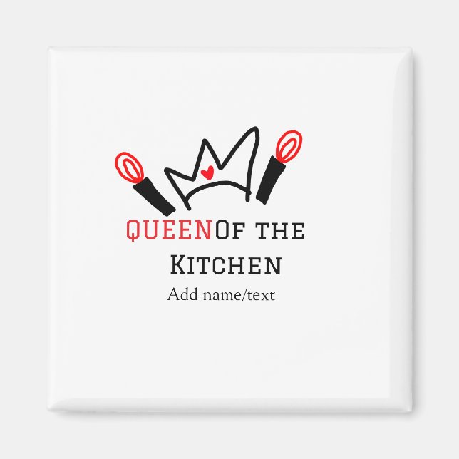 Íman Rainha do cozinhar do cozinheiro da cozinha (Frente)