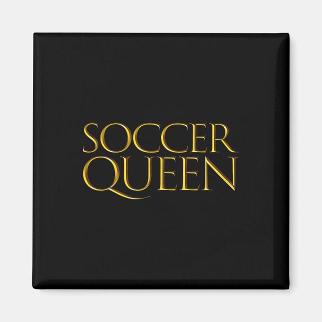 Íman Rainha do Futebol Dia das Mães Fofo Mães Futebol  (Frente)