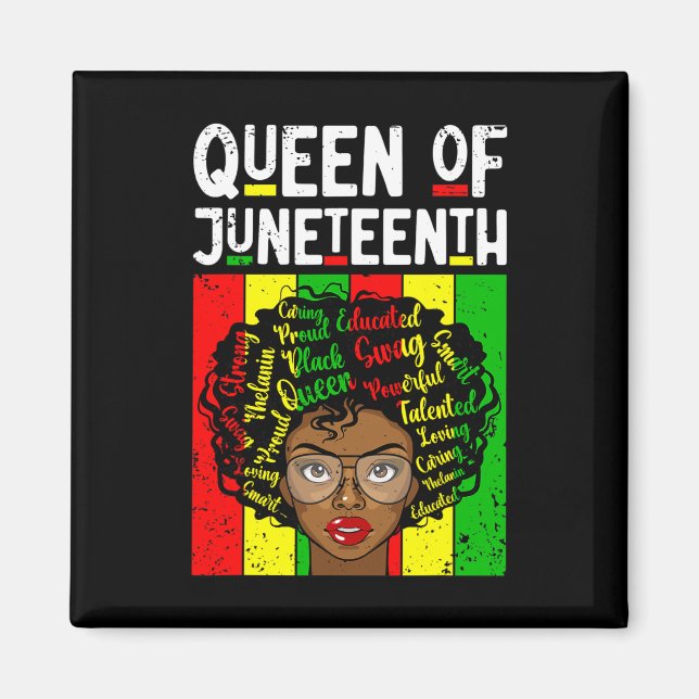 Íman Rainha do Juneteenth Mês da História Negra Melanin (Frente)