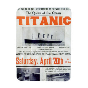 Íman Rainha do Oceano Titanic - White Star Line