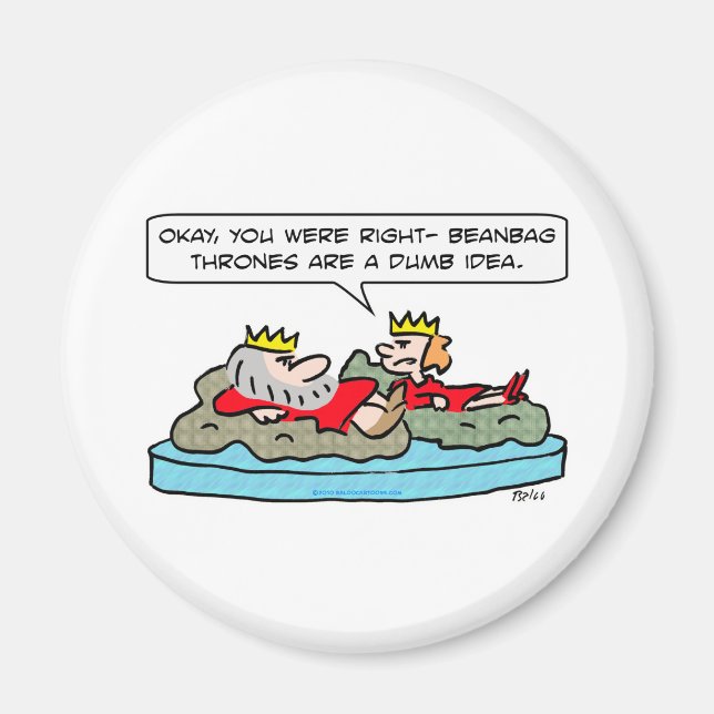 Íman rainha do trono de beanbag (Frente)