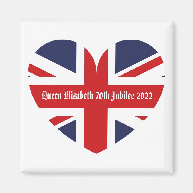 Íman Rainha Elizabeth 70 Jubilee (Frente)