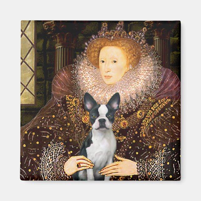 Íman Rainha Elizabeth I - Boston T #1 (Frente)