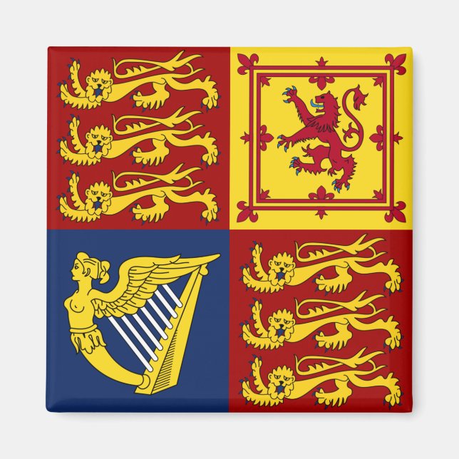 Íman Rainha Elizabeth II Magnet Real Standard (Frente)