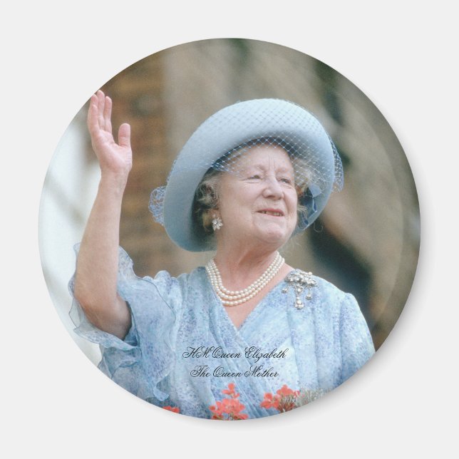 Íman Rainha Elizabeth, Rainha Mãe 1985 (Frente)