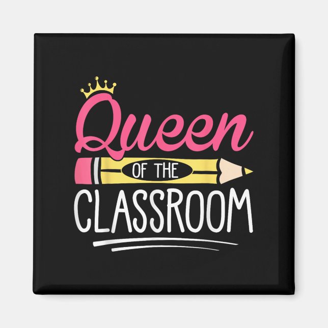 Íman Rainha Engraçada Do Professor Da Escola Clroom (Frente)