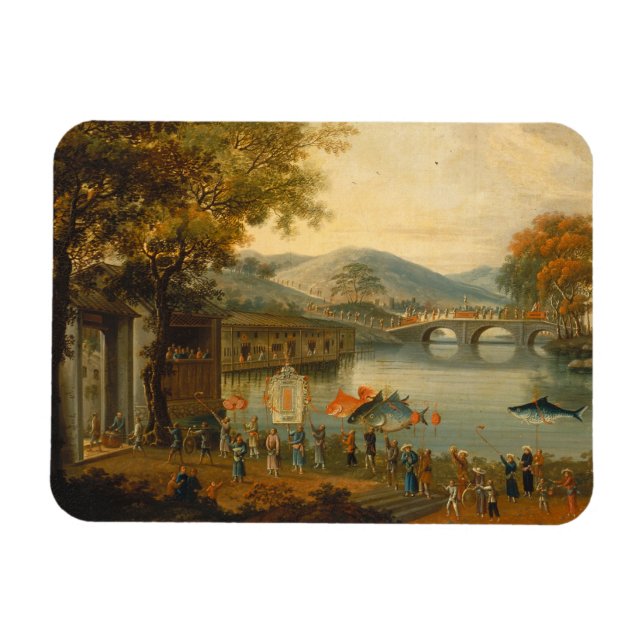 Íman Rainha Henrietta Maria com Sir Jeffrey Hudson, (Horizontal)