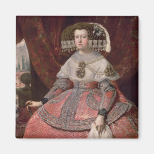 Íman Rainha Maria Anna da espanha em um vestido