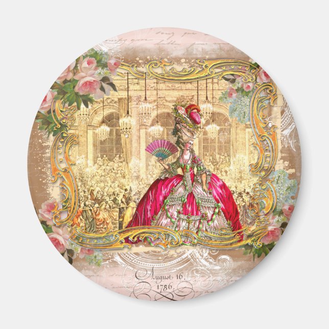 Íman Rainha Marie Antoinette Versailles (Frente)
