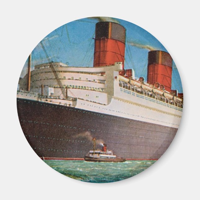 Íman Rainha Mary da Cunard White Star Line (Frente)