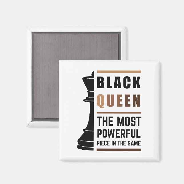 Íman Rainha Negra A Peça Mais Poderosa Do Jogo 2 (Front/Back)