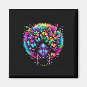 Íman Rainha Negra Afro Melanina Juneteenth Leopardo Man