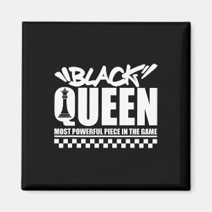 Íman Rainha Negra Mais Poderosa Xadrez Afro-Americano M