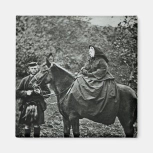 Íman Rainha Victoria a cavalo no Balmoral, 1863