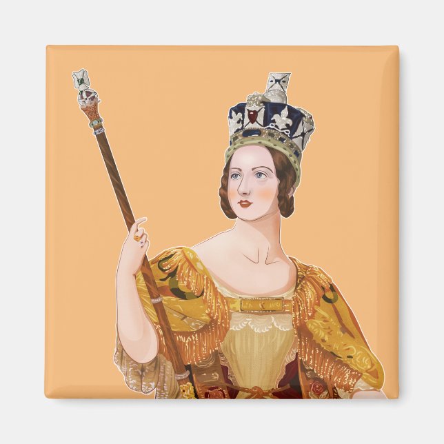 Íman Rainha Vitória - ilustrações históricas (Frente)