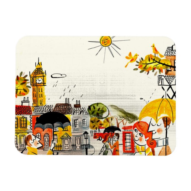 Íman Rainy Day em Londres (Horizontal)