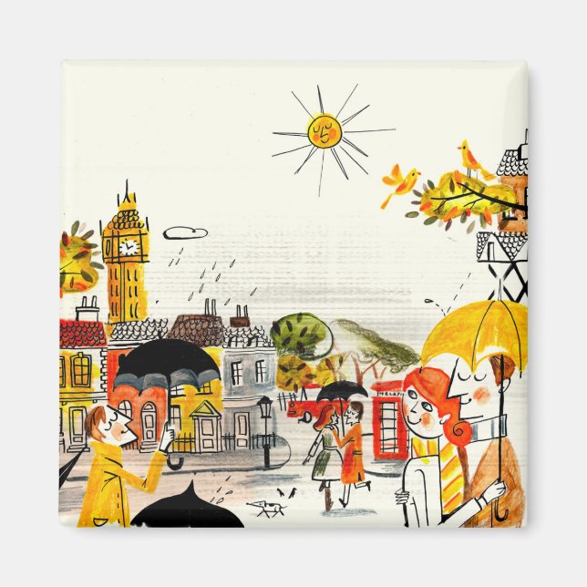 Íman Rainy Day em Londres (Frente)