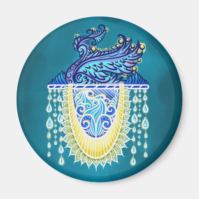 Íman Raio de Peacock Real (Frente)