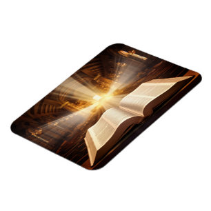 Íman Raios de luz de Bíblia abertos