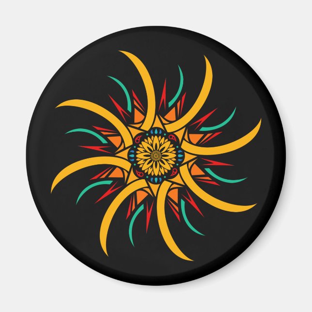 Íman raios solares (Frente)