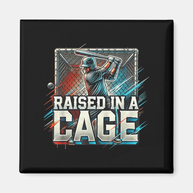 Íman Raised In A Cage Baseball Training, Batting Cage D (Frente)