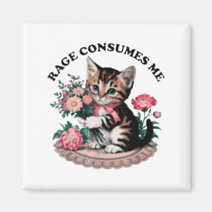 Íman Raiva me consome gato flor meme de gato fofo