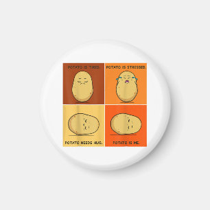 Íman Raiz de Batata de Raiz Vegetal Tater Vegan Lover K