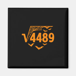 Íman Raiz Quadrada 4489 Meme Divertido de Halloween 67 