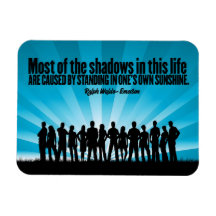 Ralph Waldo Emerson Citação Inspiracional "Sombras