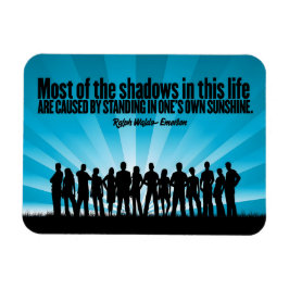 Íman Ralph Waldo Emerson Citação Inspiracional "Sombras