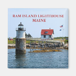 Íman Ram Island Lighthouse Boothbay Harbor Maine Magnet