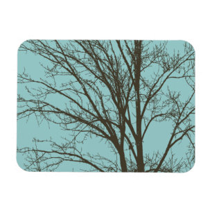 Íman Ramais de Árvore Marrom Rustic Blue