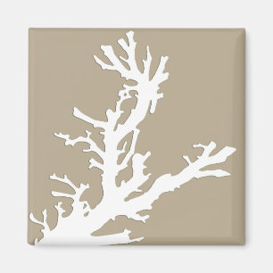 Íman Ramal coral - branco no tan