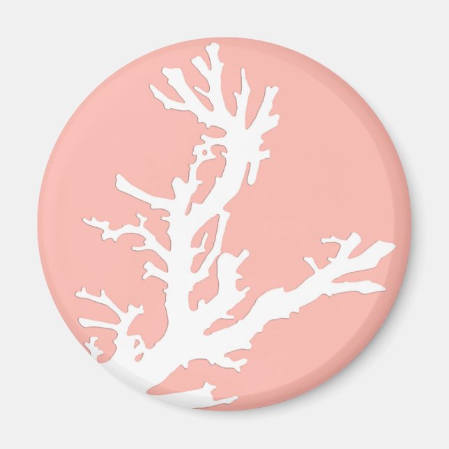 Íman Ramal de coral - branco a rosa dos corais (Frente)