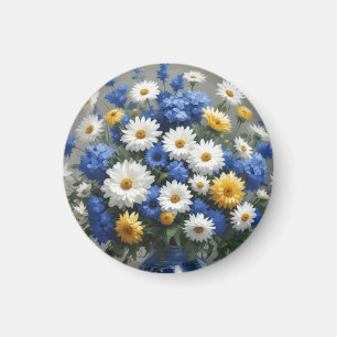 Íman Ramalhete de Flores Aquarela Elegante