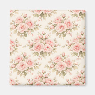 Íman Ramalhete Floral Rosa Bege