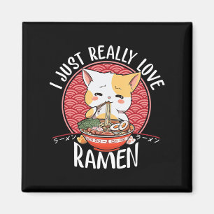 Íman Ramen Cat Anime Kawaii Japonês Gift Girls Officia
