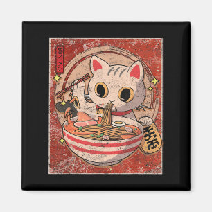 Íman Ramen Cat Kawaii Anime Comida Japonesa Oferece Rap