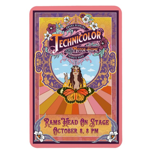 Íman Rams Head 2023 Peace (Vertical)