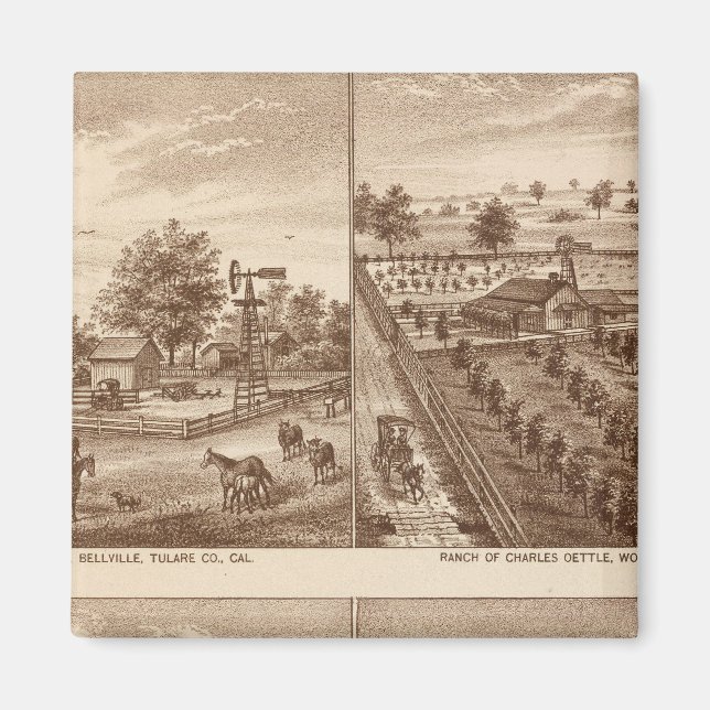 Íman Ranches, estábulos, Tulare Co, Cal (Frente)