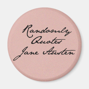 Íman Randomicamente cita Jane Austen Magnet