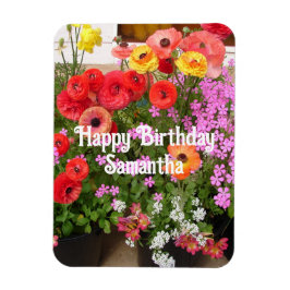 Íman Rannunculus Primavera Fllower Flower Aniversário F