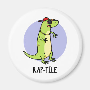 Íman Rap Funny Reptile Lizard Pun