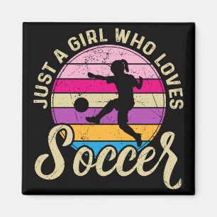 Íman Rapariga ama futebol Colorida Sunset