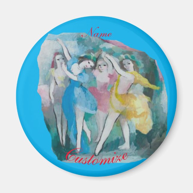Íman Rapariga Ballerina Dançarinas Thunder_Cove (Frente)