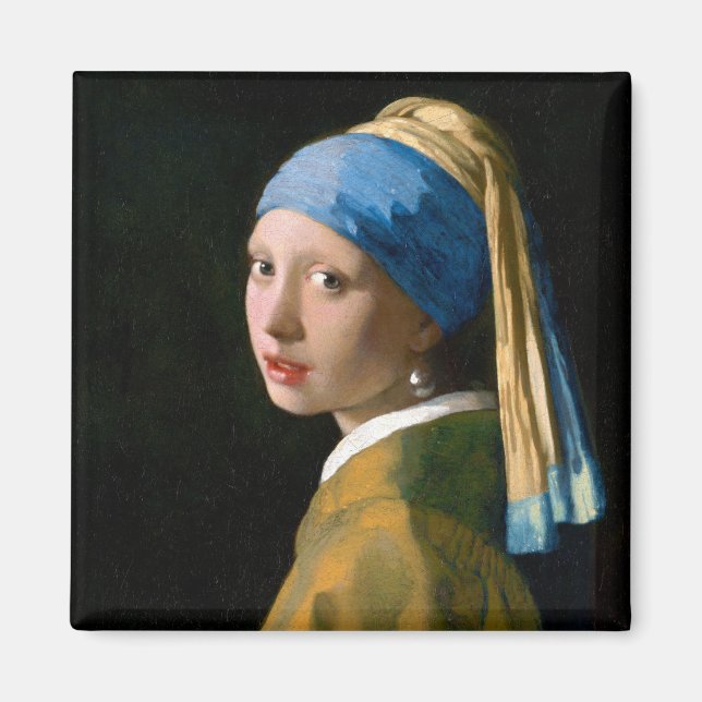 Íman Rapariga com brinco de pérola, Johannes Vermeer, 1 (Frente)